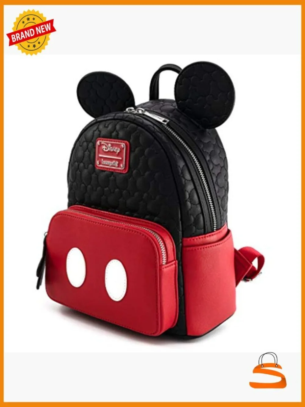 Quilted Cosplay Mini Backpack Faux Leather Daypack